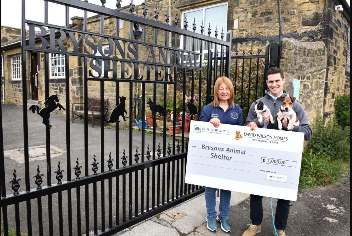 Gateshead animal shelter receives generous donation to help rebuild its