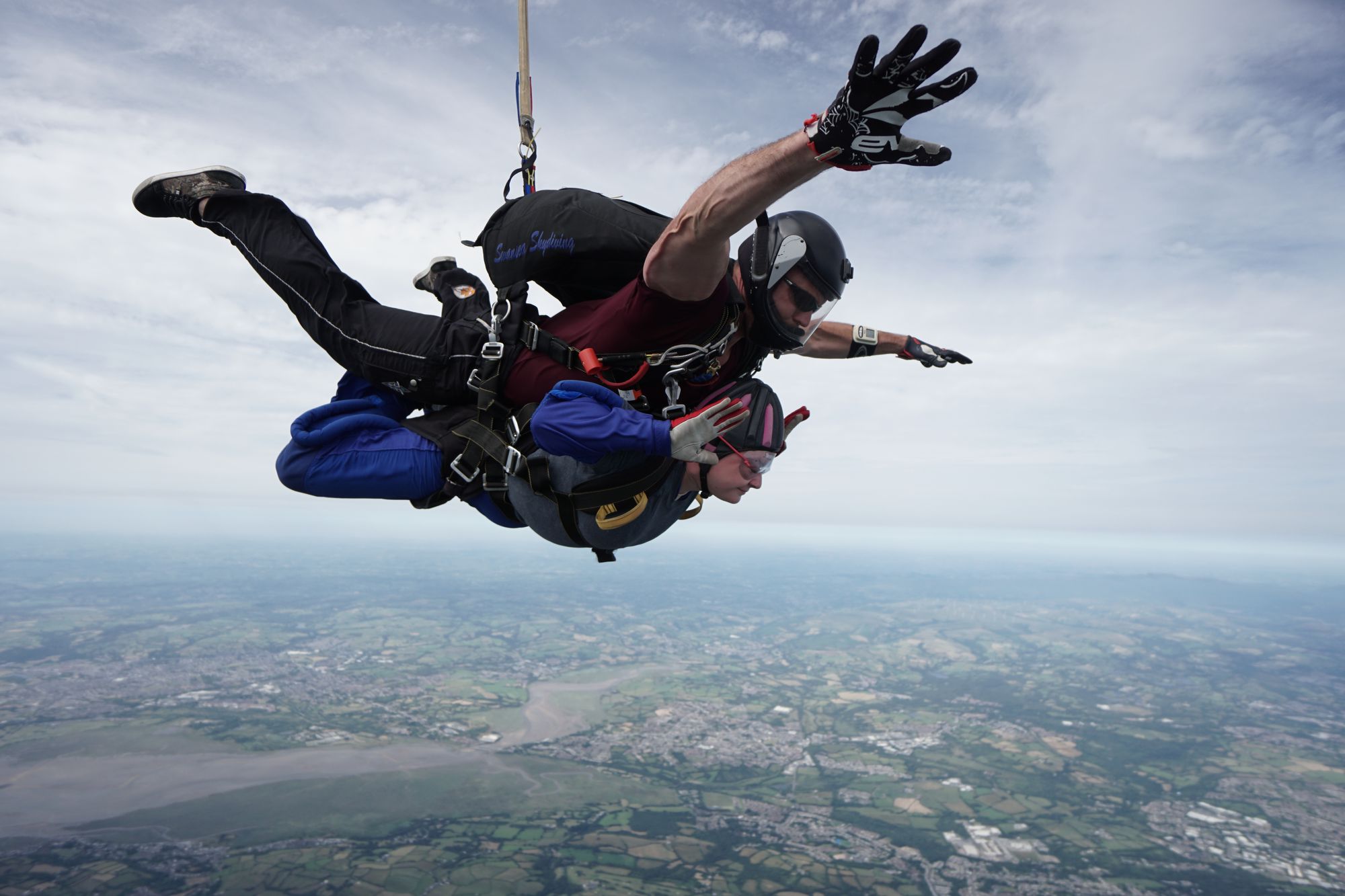 Skydive by Caersws nursery assistant raises more than £10,000 for charity