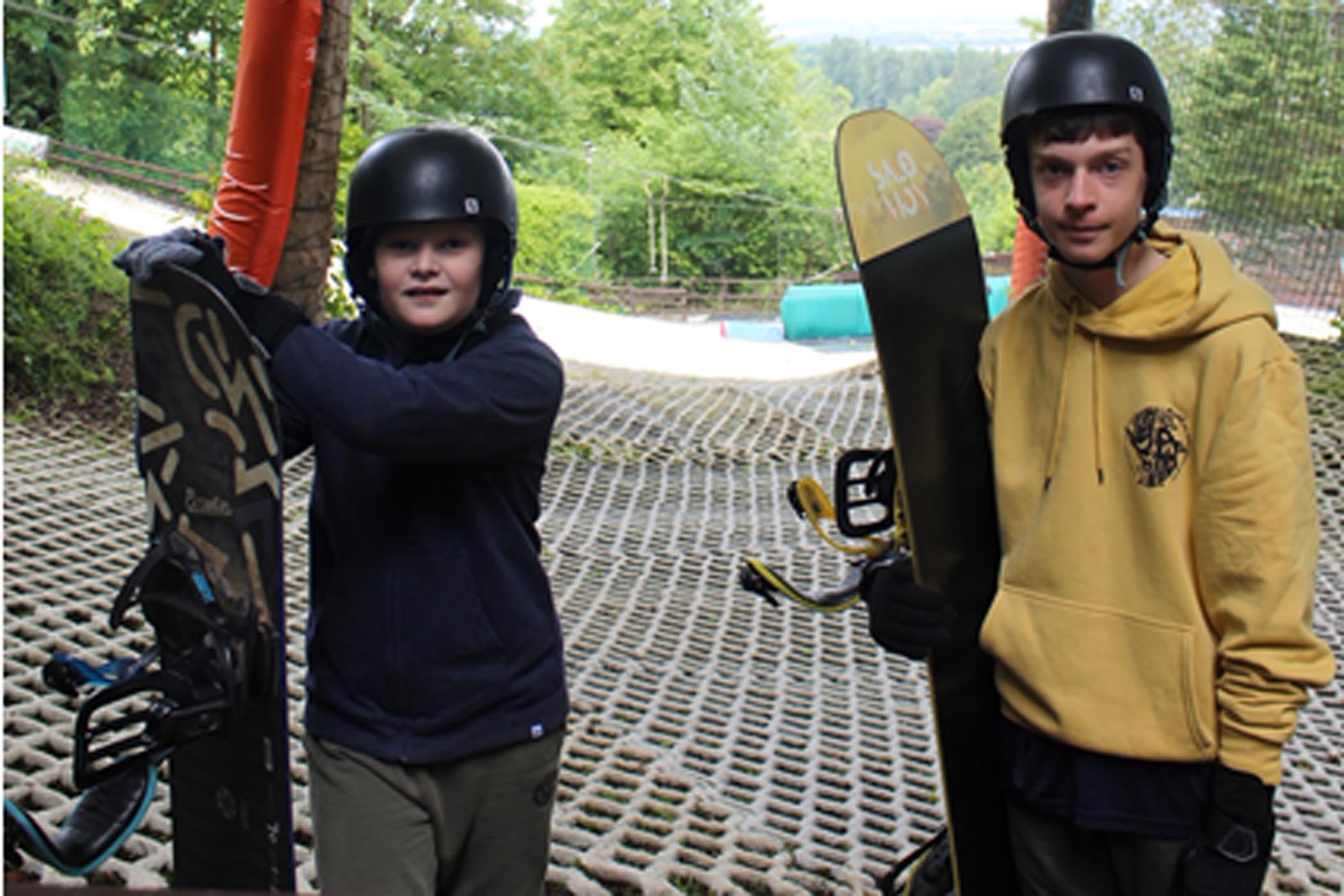 Mendip slopes now a destination for budding snowboarders thanks to winter sports fund