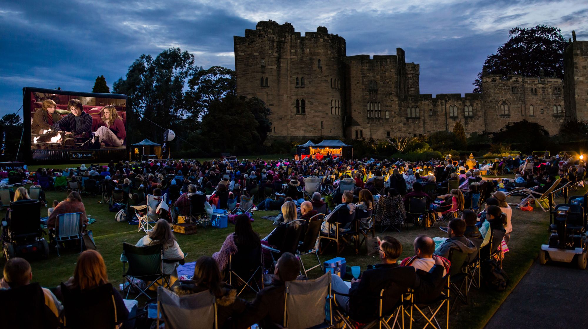 Watch movies under the stars at Alnwick Castle