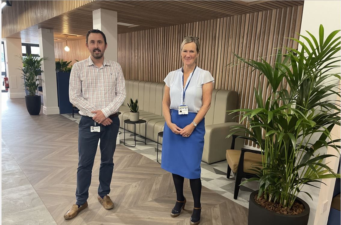 Upton hospital staff benefit from new facilities to relax and rest