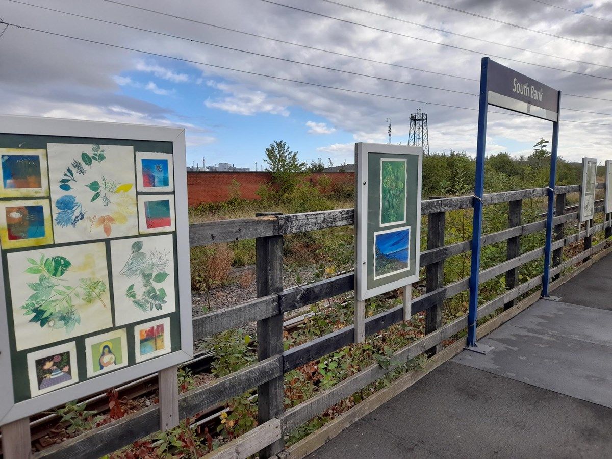 Artwork brings colour to Tees Valley station for passengers to enjoy
