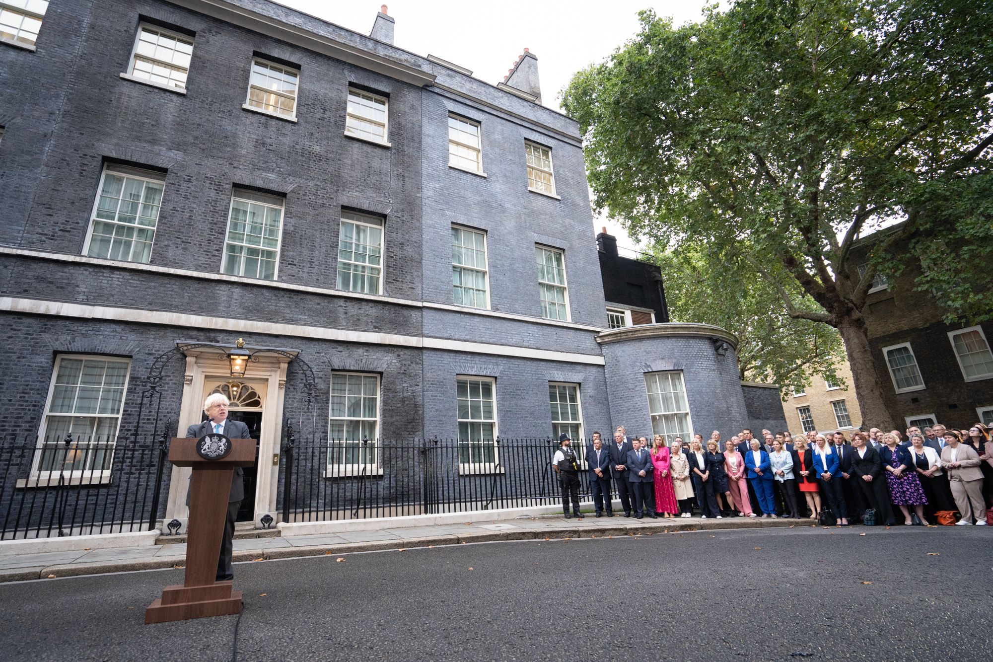 Boris Johnson compares himself to space rocket in final speech as PM