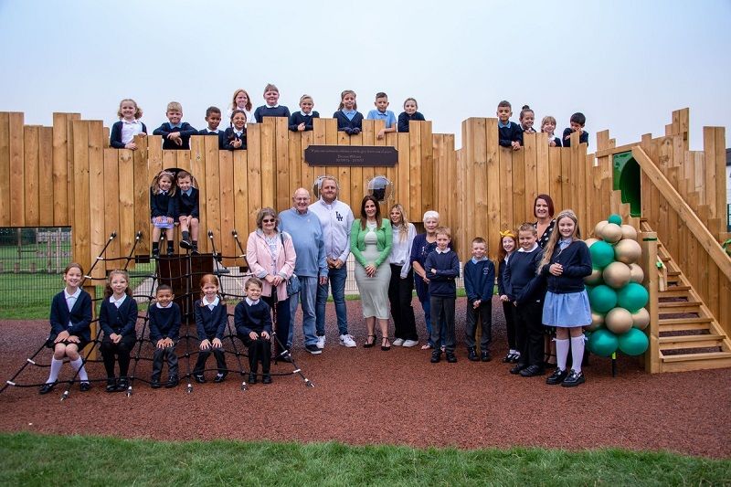 Family fundraiser sees fort installed at Sutton-in-Ashfield school