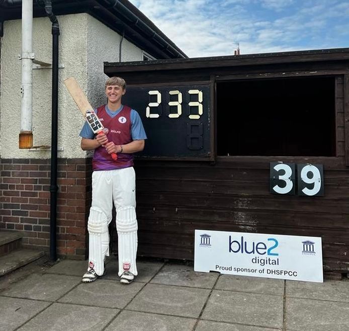 Record-breaking Irvine Cricket Club batsman bows out with another century