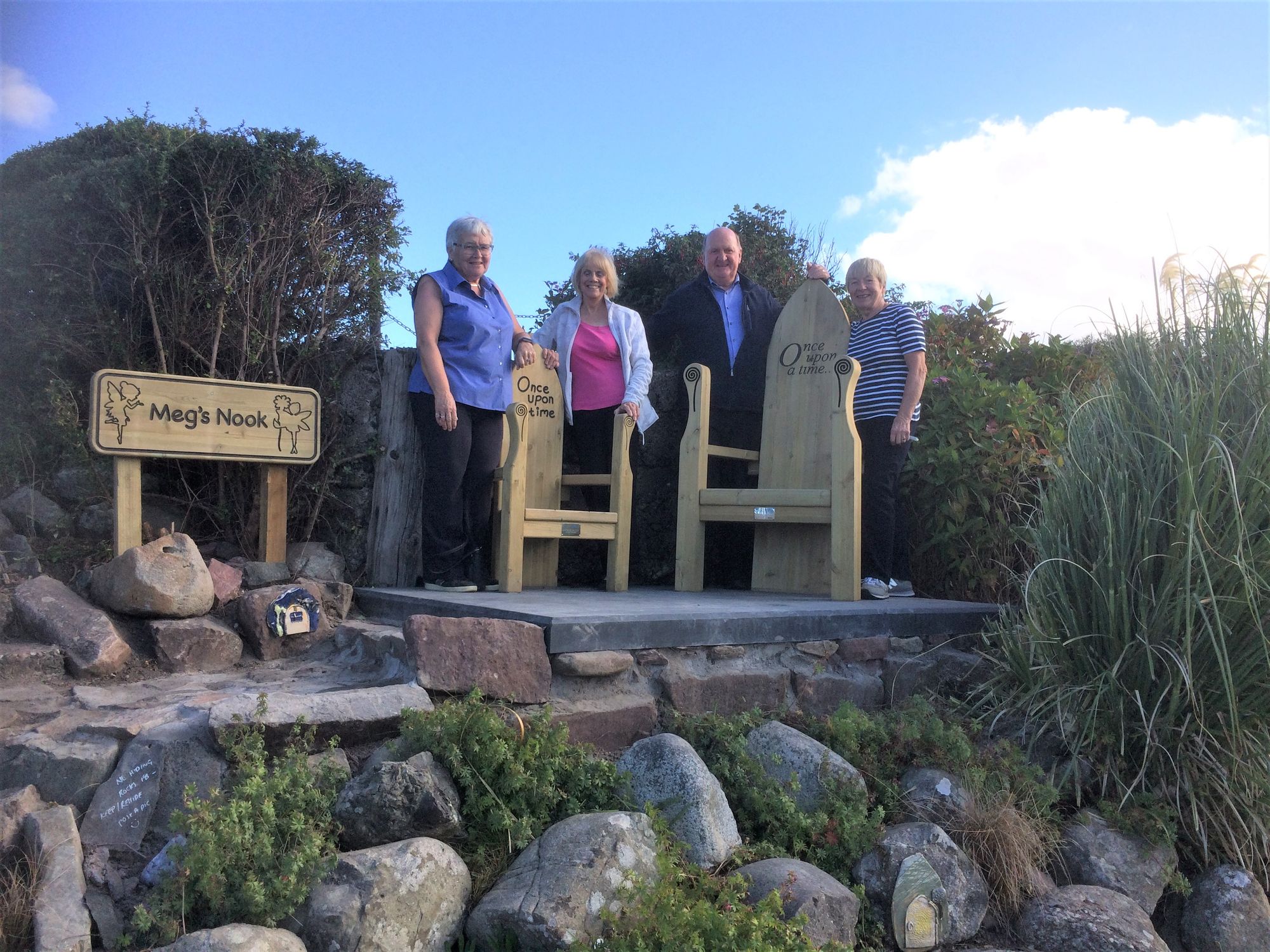 Pretty Girvan rockery welcomes new chairs for 'selfie spot'