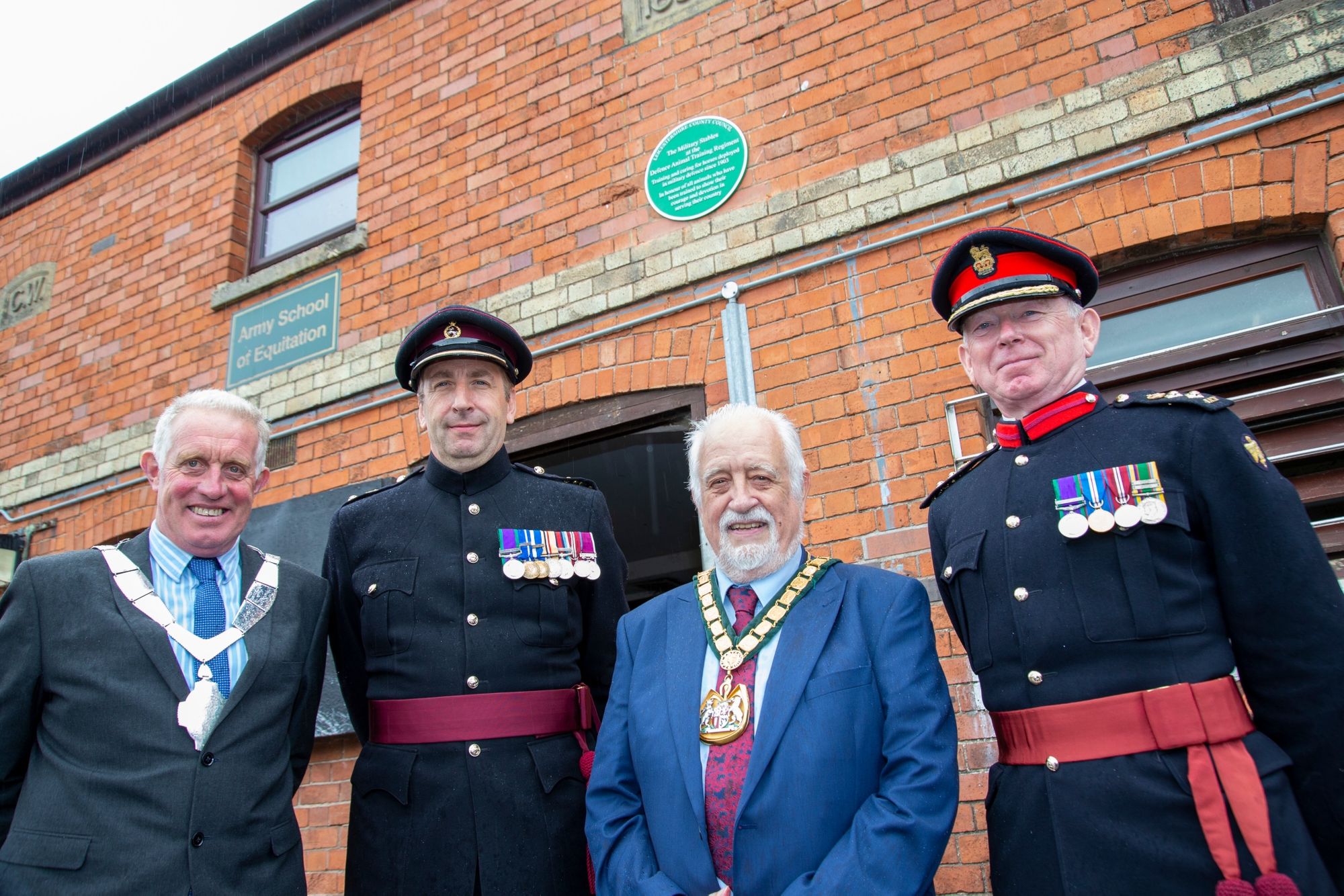 Green Plaque for military stables with over a century of service