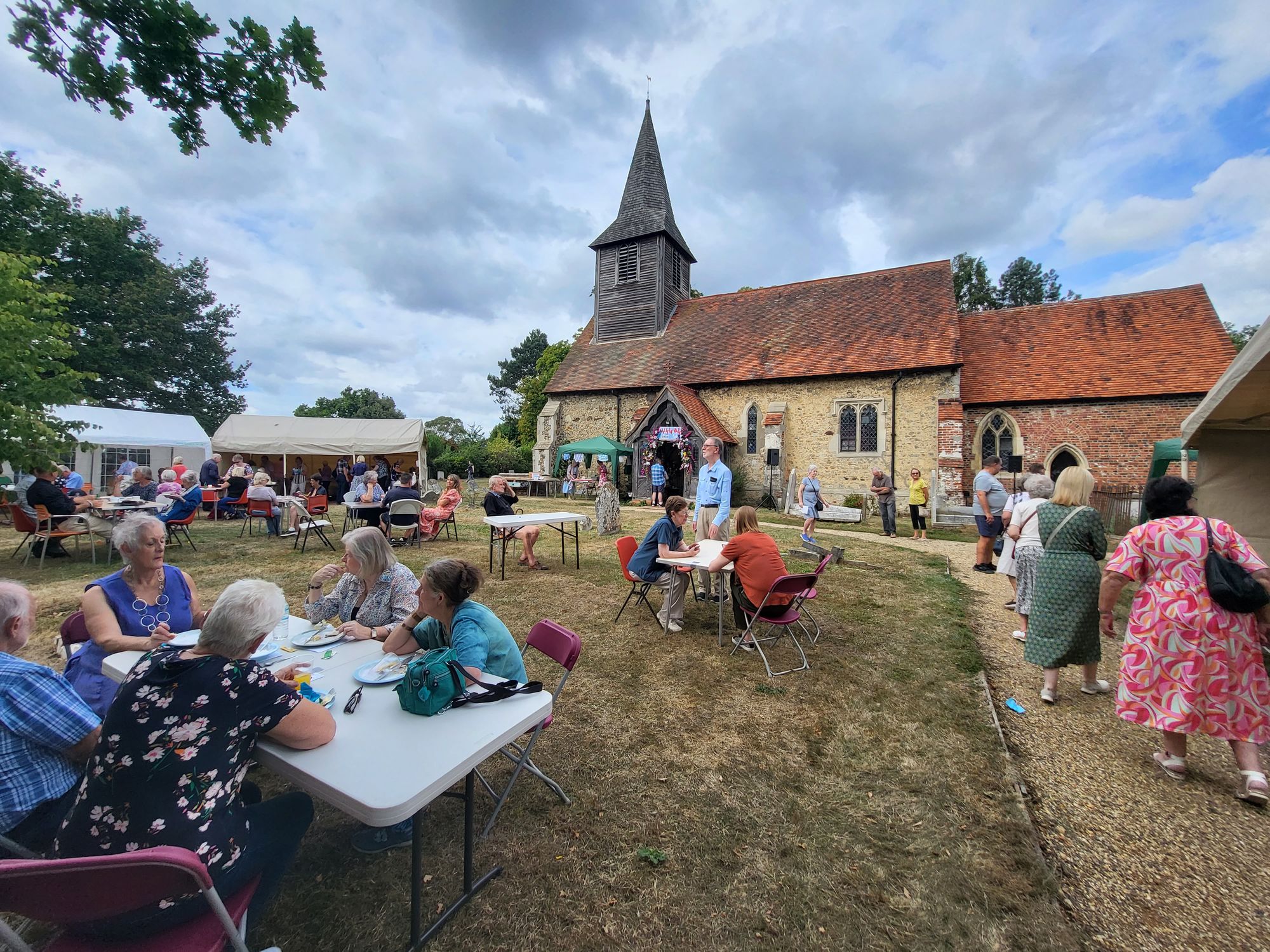 The sound of music and the scent of flowers at historic church