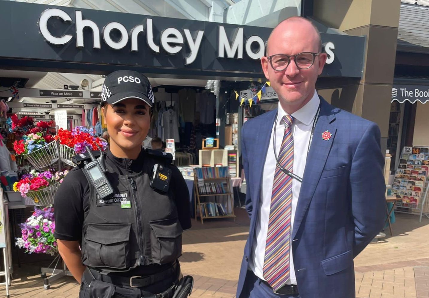 Commissioner joins Chorley PCSO on beat walk