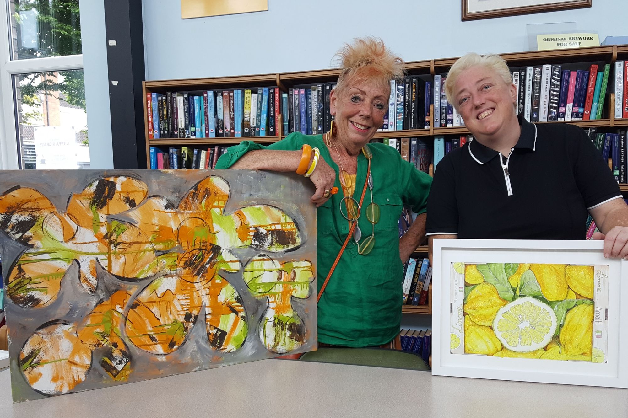 Stafford artists put on exhibition at local library