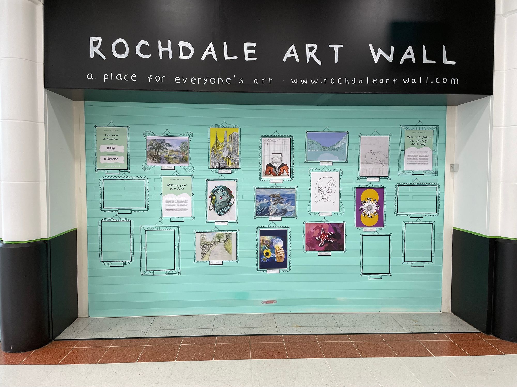Rochdale Art Wall has ‘wonderful response’ to first public exhibition