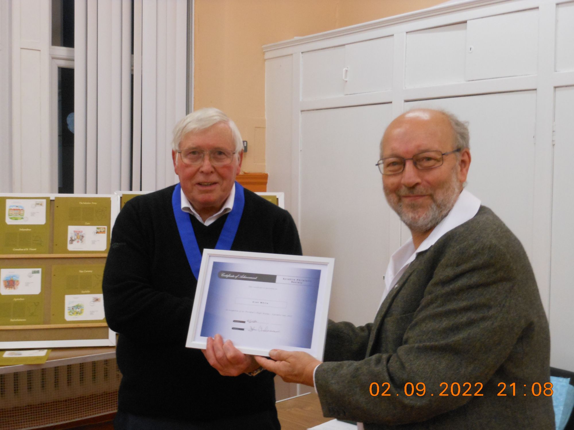 Ayrshire stamp group welcome new president
