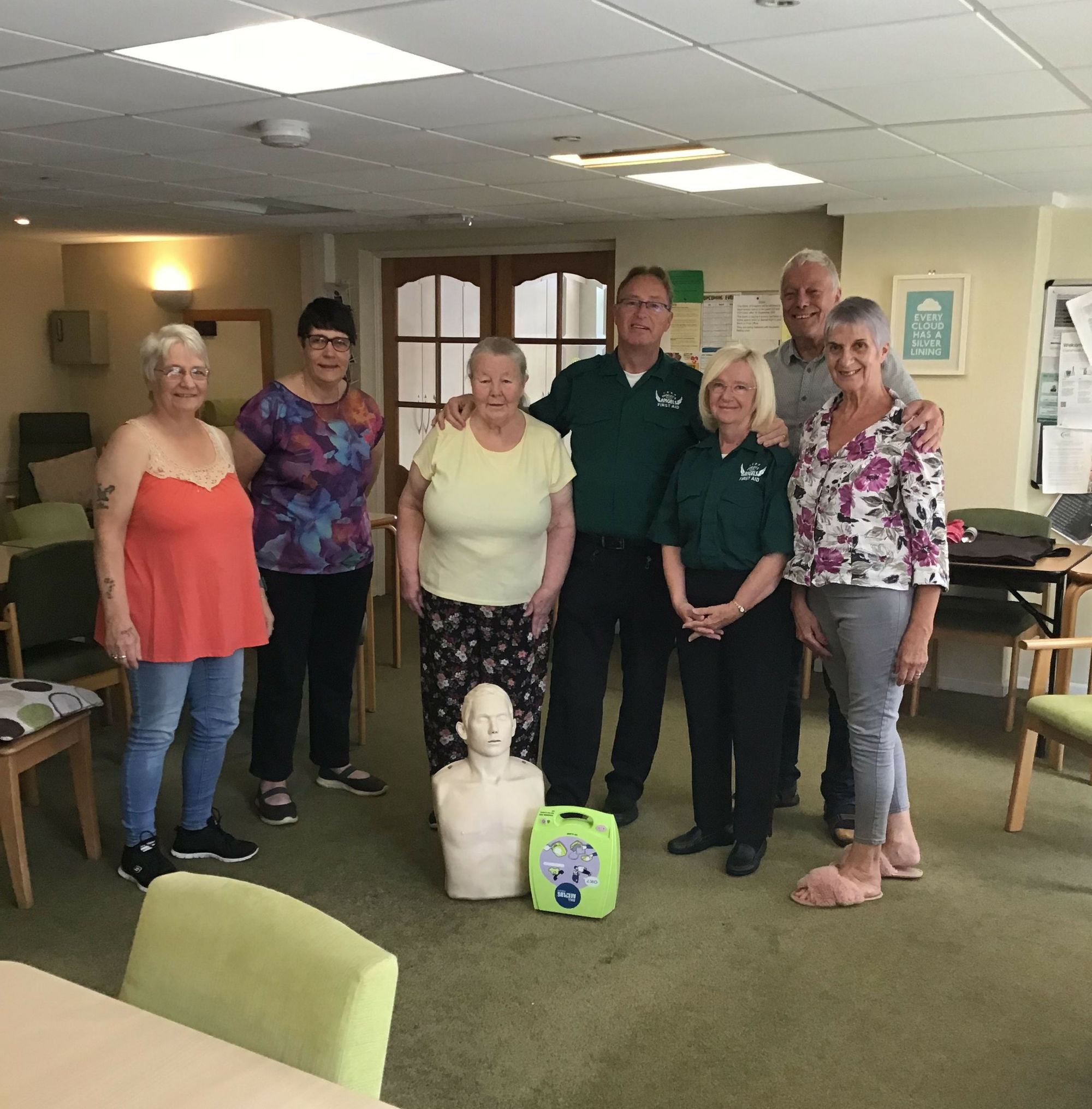 Tenants in Lowerfield raise money for defibrillator
