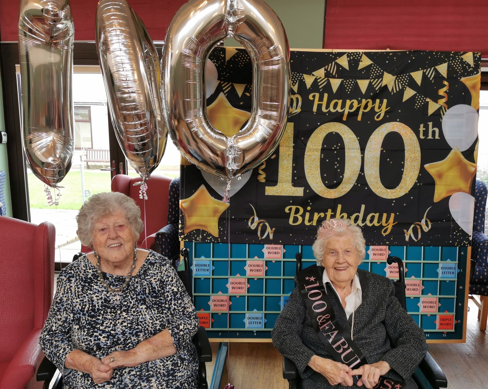 Porthcawl care home resident celebrates 100th birthday with her 101