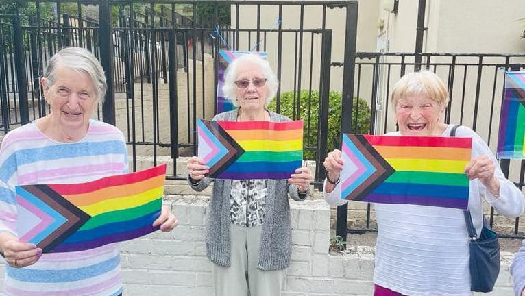 Purley care residents fly rainbow flags for local Pride celebrations