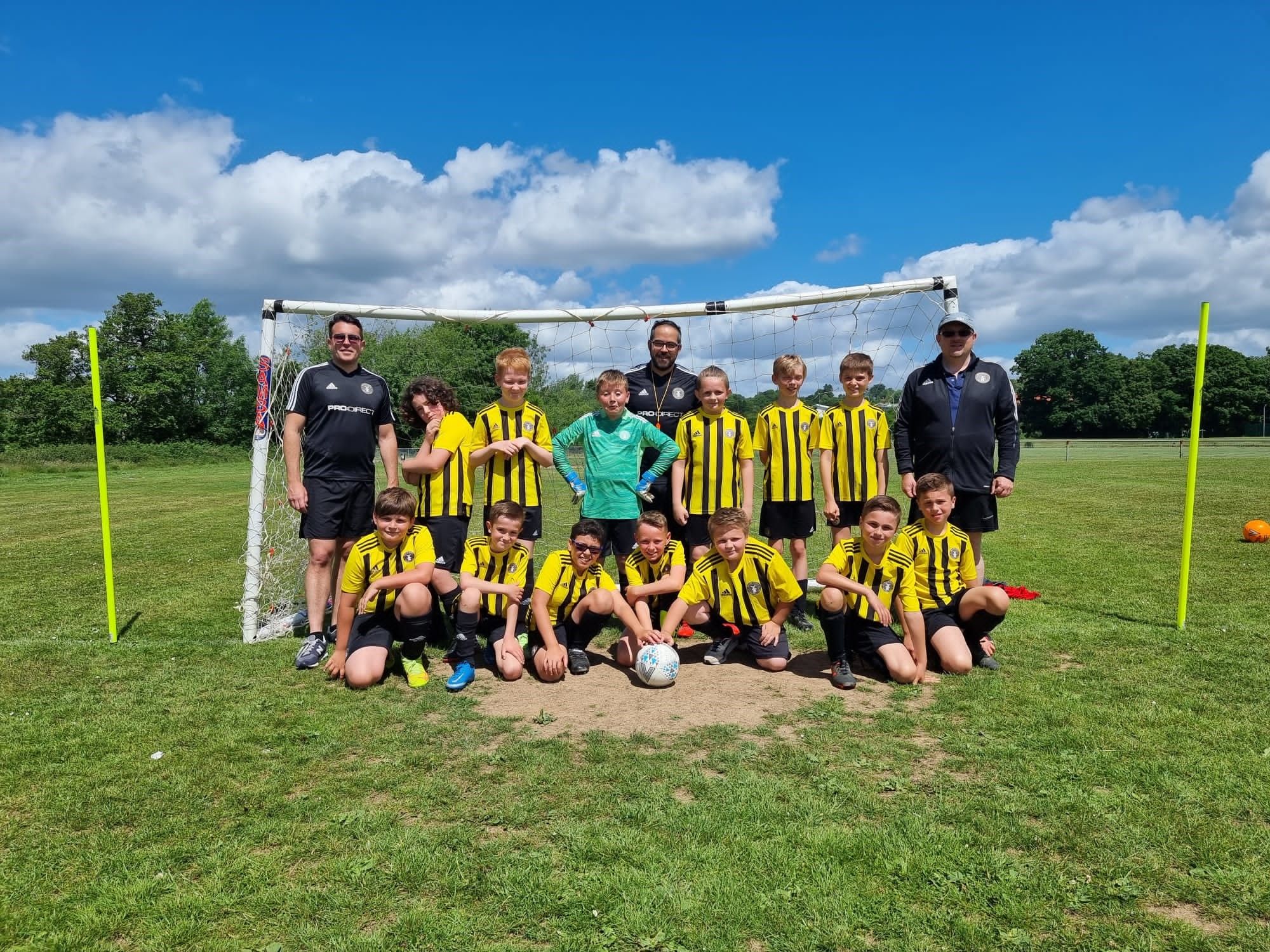 Back of the net Hurst Green juniors awarded team sport award