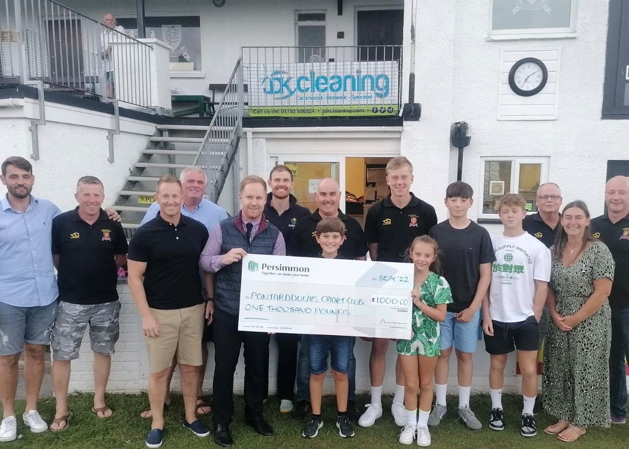 Pontarddulais Cricket Club secures support from leading Welsh housebuilder