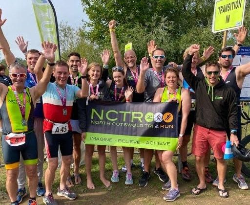 Runners and triathletes take on relay at Cotswold Water Park