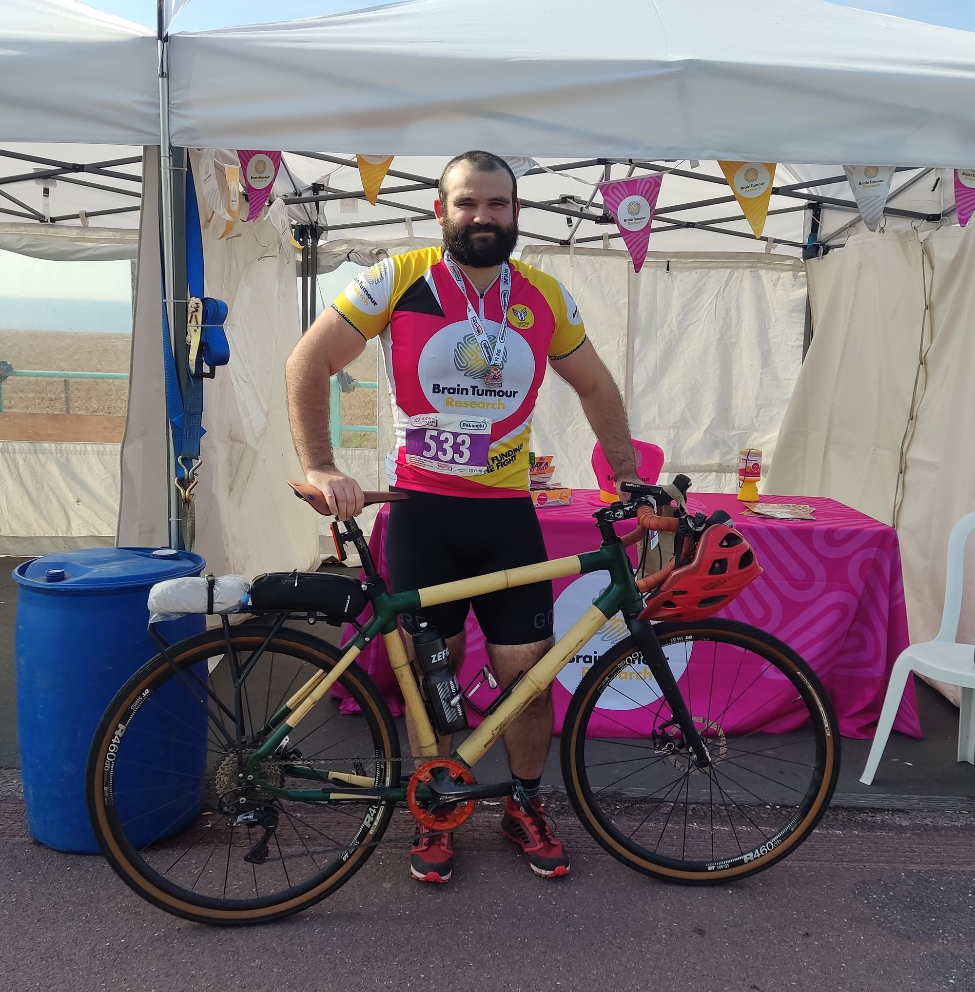 Salisbury brain tumour patient builds own bike for London to Brighton ride