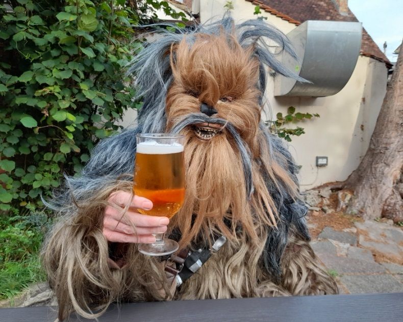 London Marathon runner may have bitten off more than he can Chewie