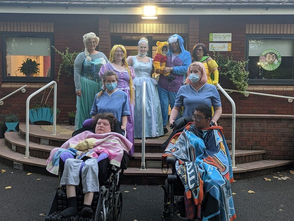 Princesses and superheroes walk together for Chorley children's hospice