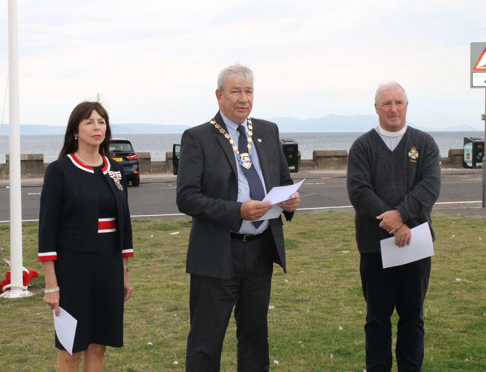 Provost raises flag for Merchant Navy Day