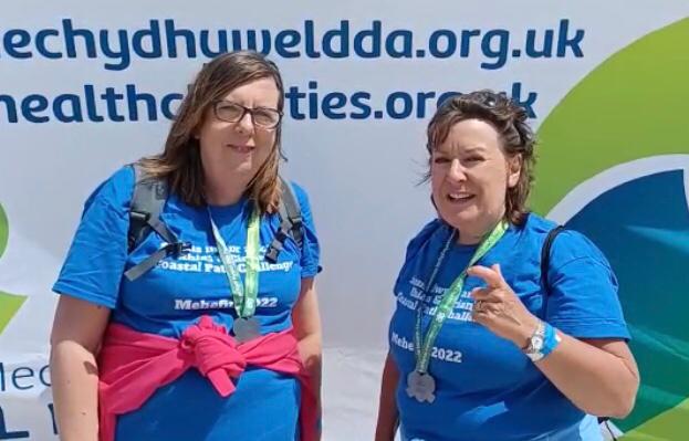 Senior nurses took on 90-mile challenge to raise money for Bronglais Chemo Appeal