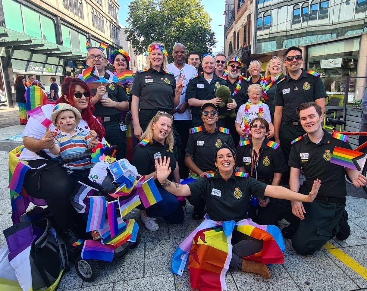 Welsh Ambulance Service attends Pride Cymru