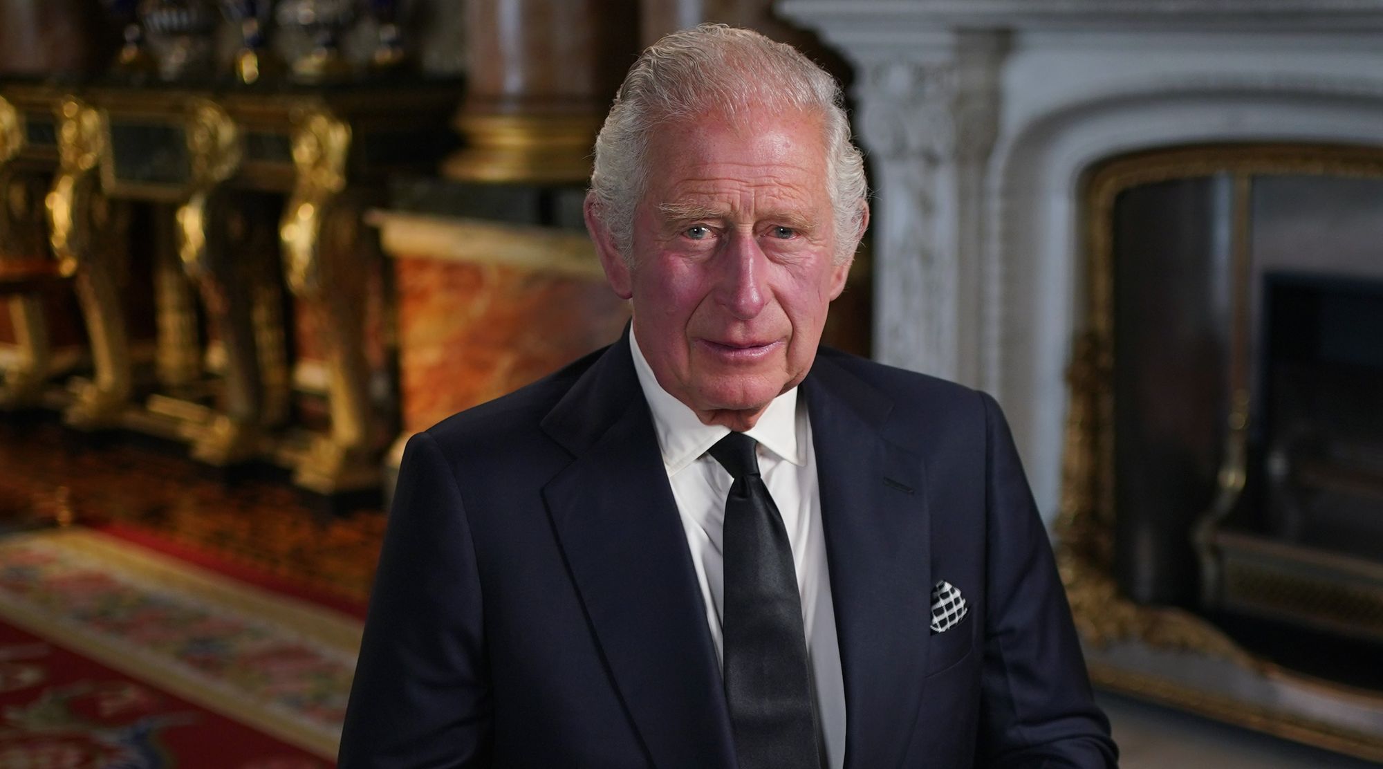 King names William and Kate Prince and Princess of Wales in historic TV address