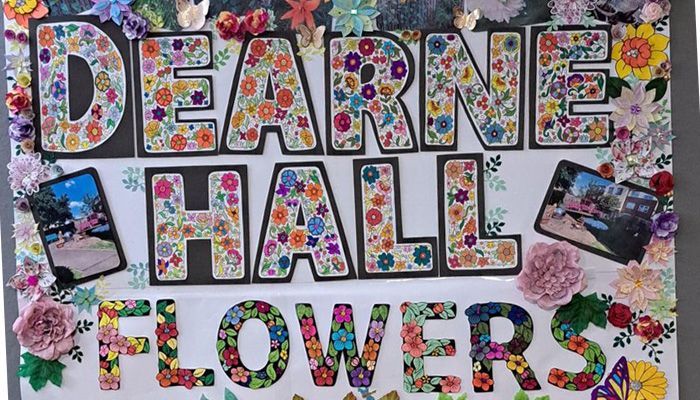 Rotherham care home's memorial garden collage is a winner