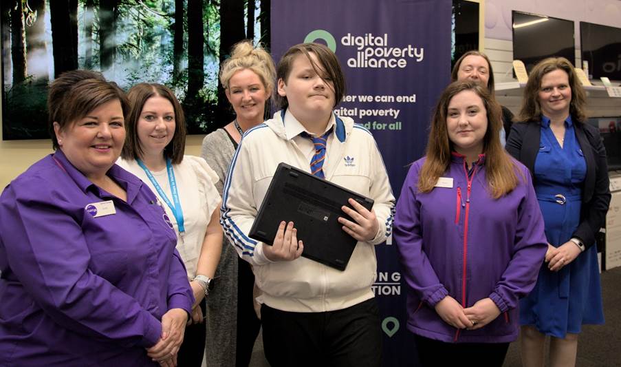 Low-income Ayrshire families given new laptops