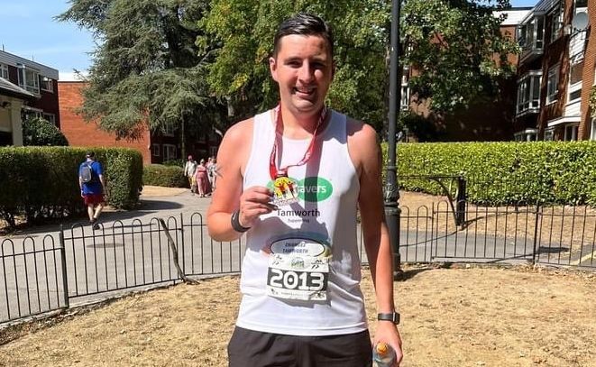 Tamworth store manager runs Solihull Half Marathon to raise funds for local mental health charity