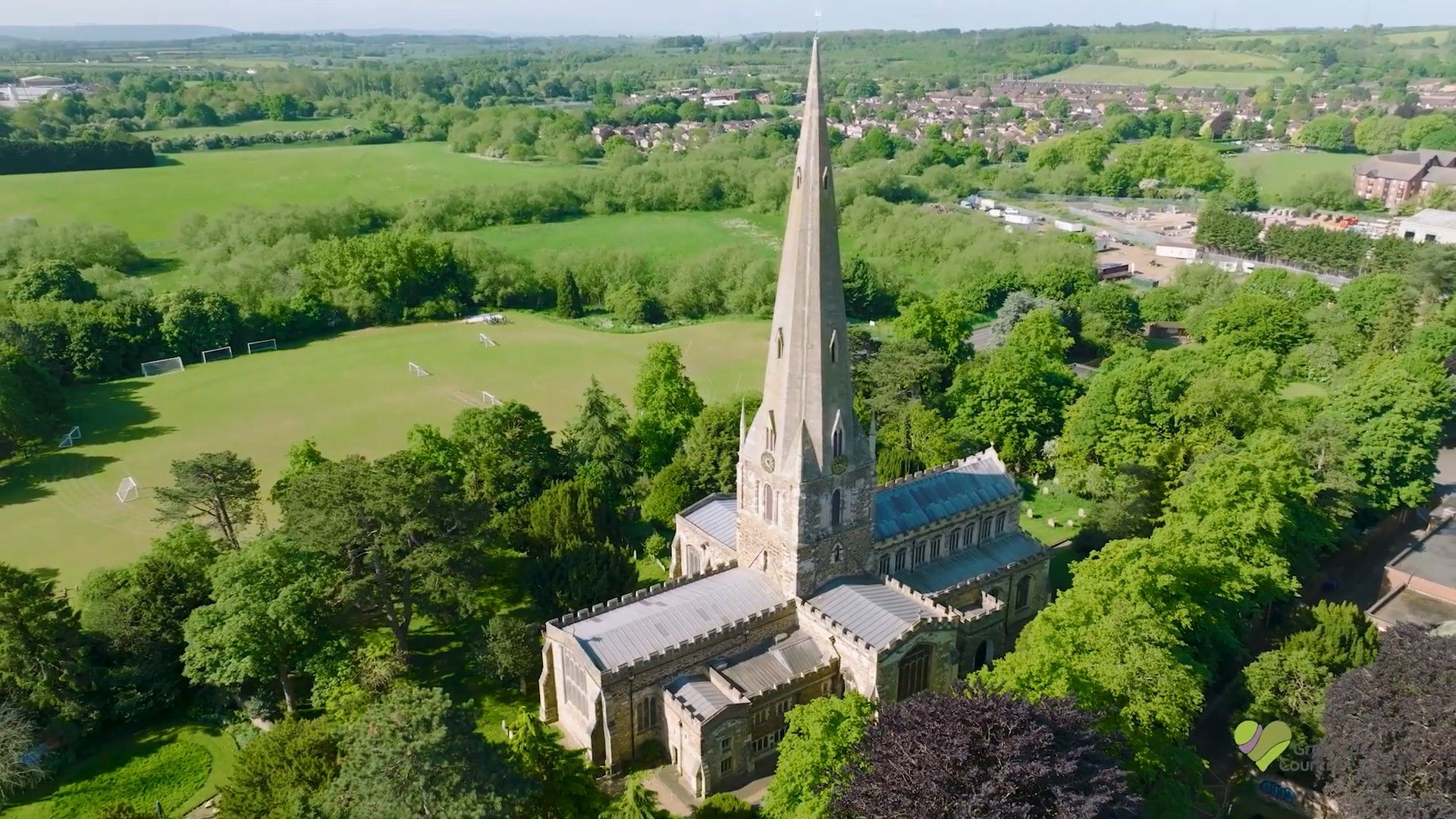 Drone footage of Bedfordshire's stunning Greensand Country