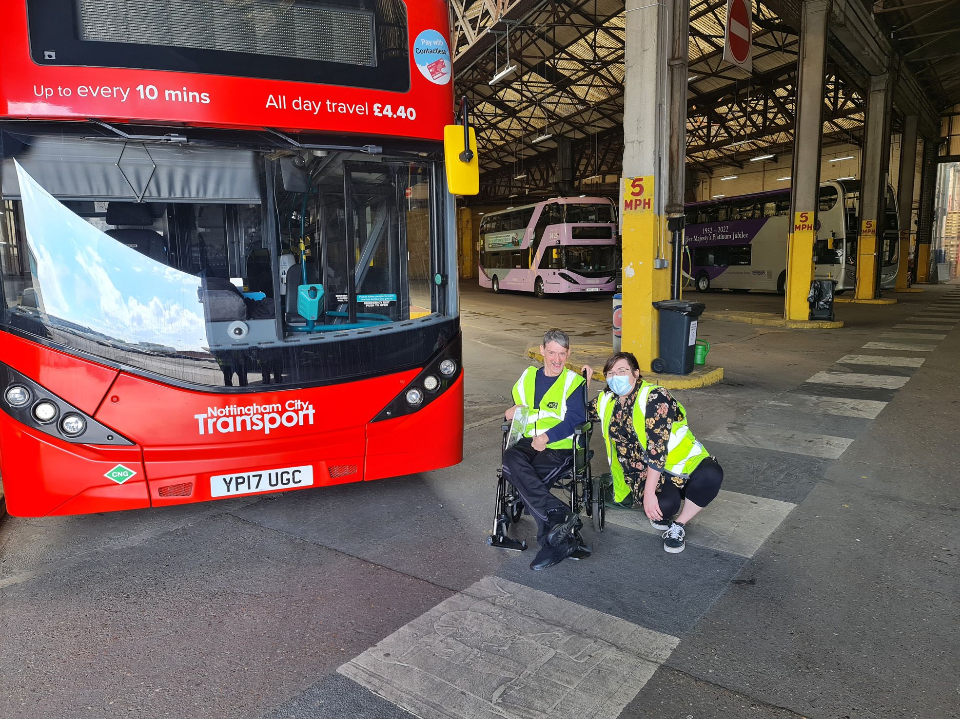 Nottingham care home resident is honorary bus driver for a day