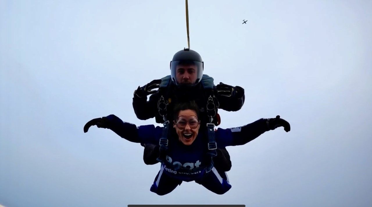 Southport school staff skydive to support people with eating disorders