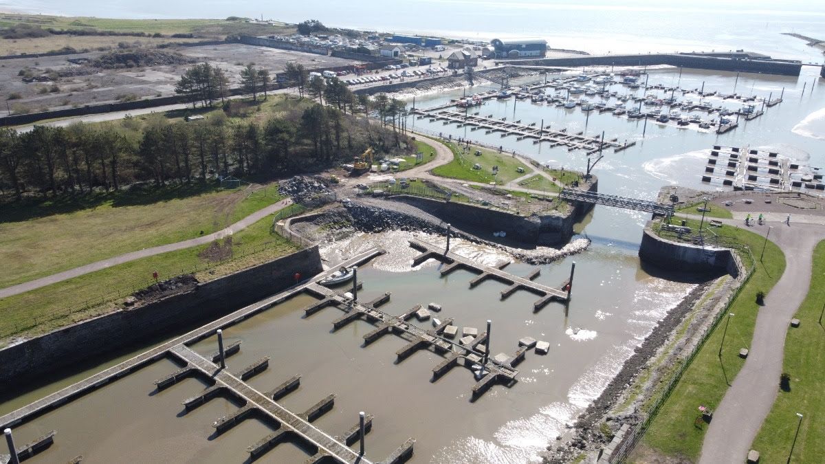 Burry Port Harbour improvement wins top civil engineering award
