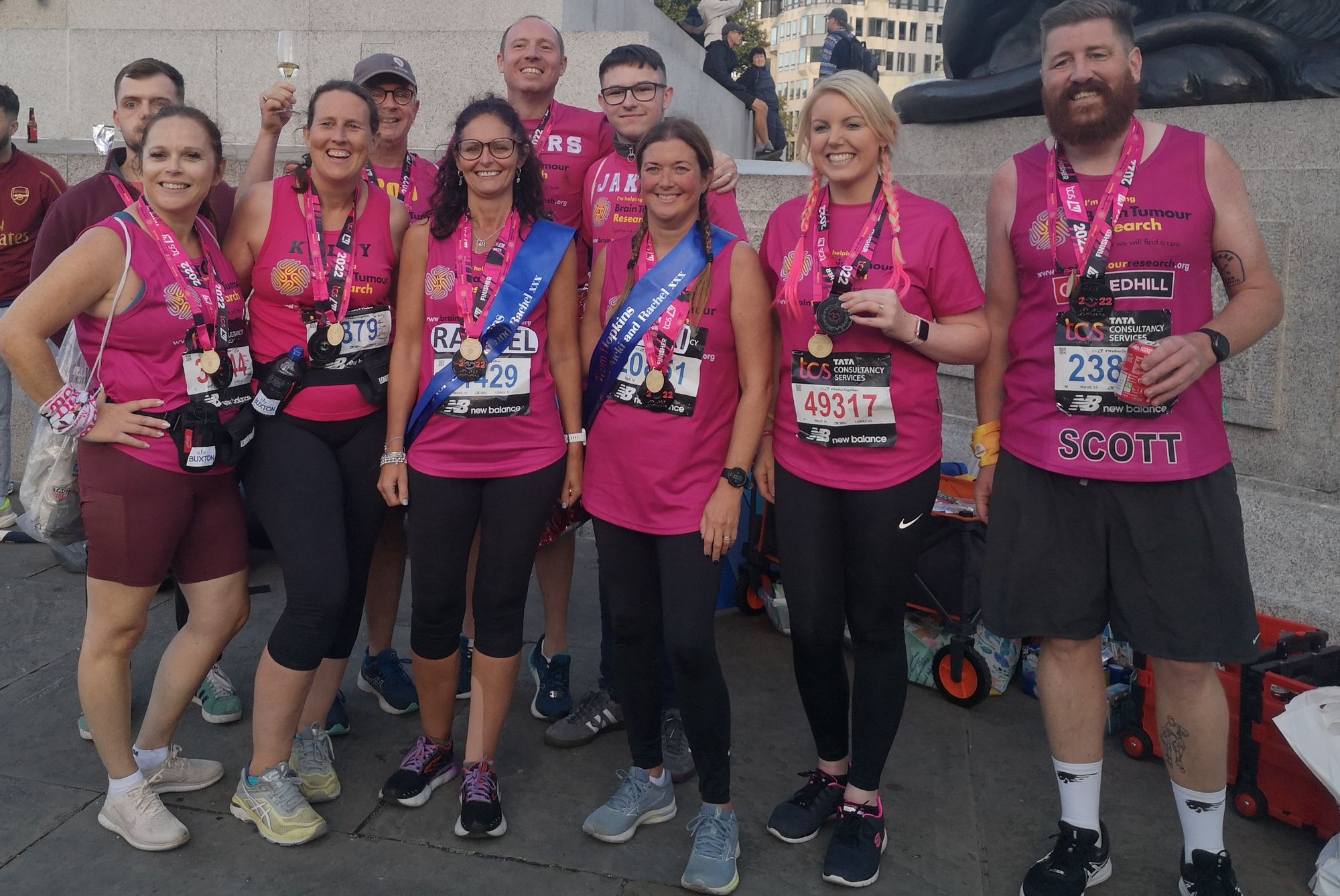 Brain tumour patient’s marathon run meets recovery target