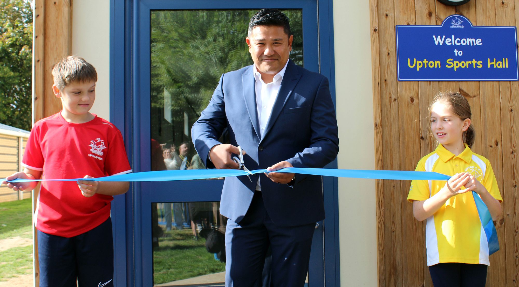 Upton School Sports Hall officially opened by Wales rugby medical officer