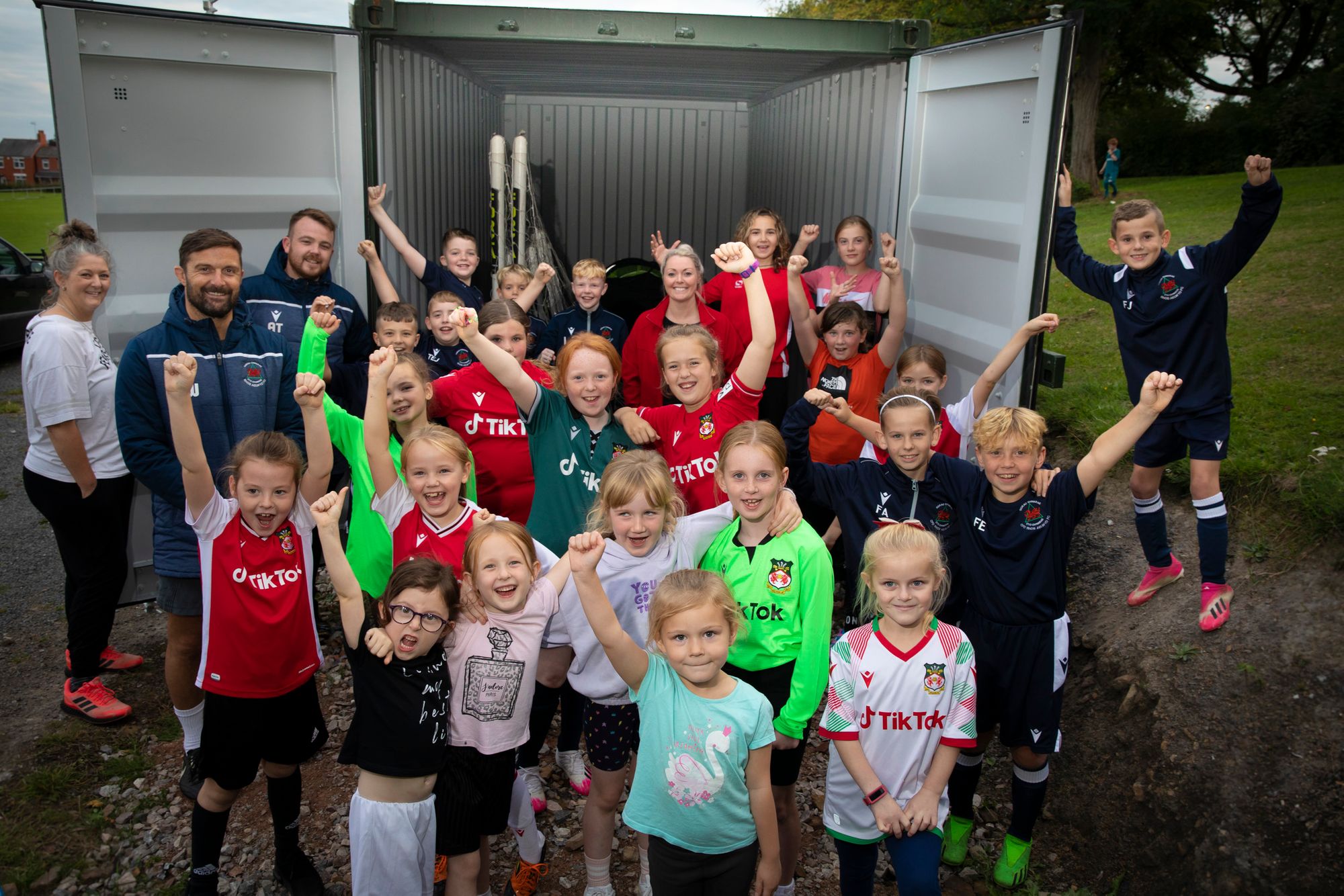 Fast-growing Wrexham youth football club invests over £200k in new facilities