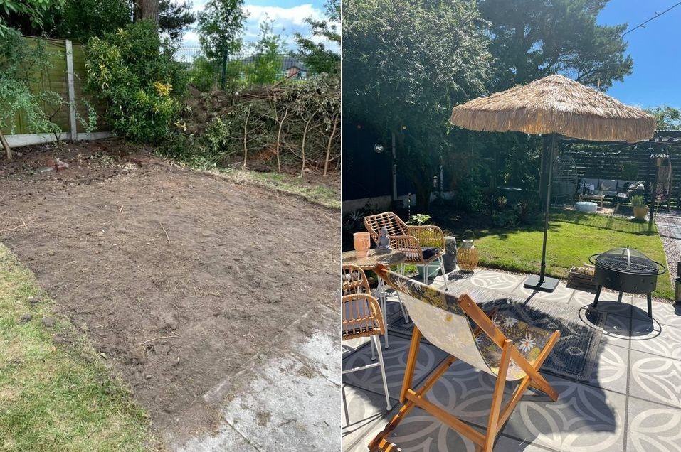 Wigan winner of national garden competition shows jaw-dropping transformation