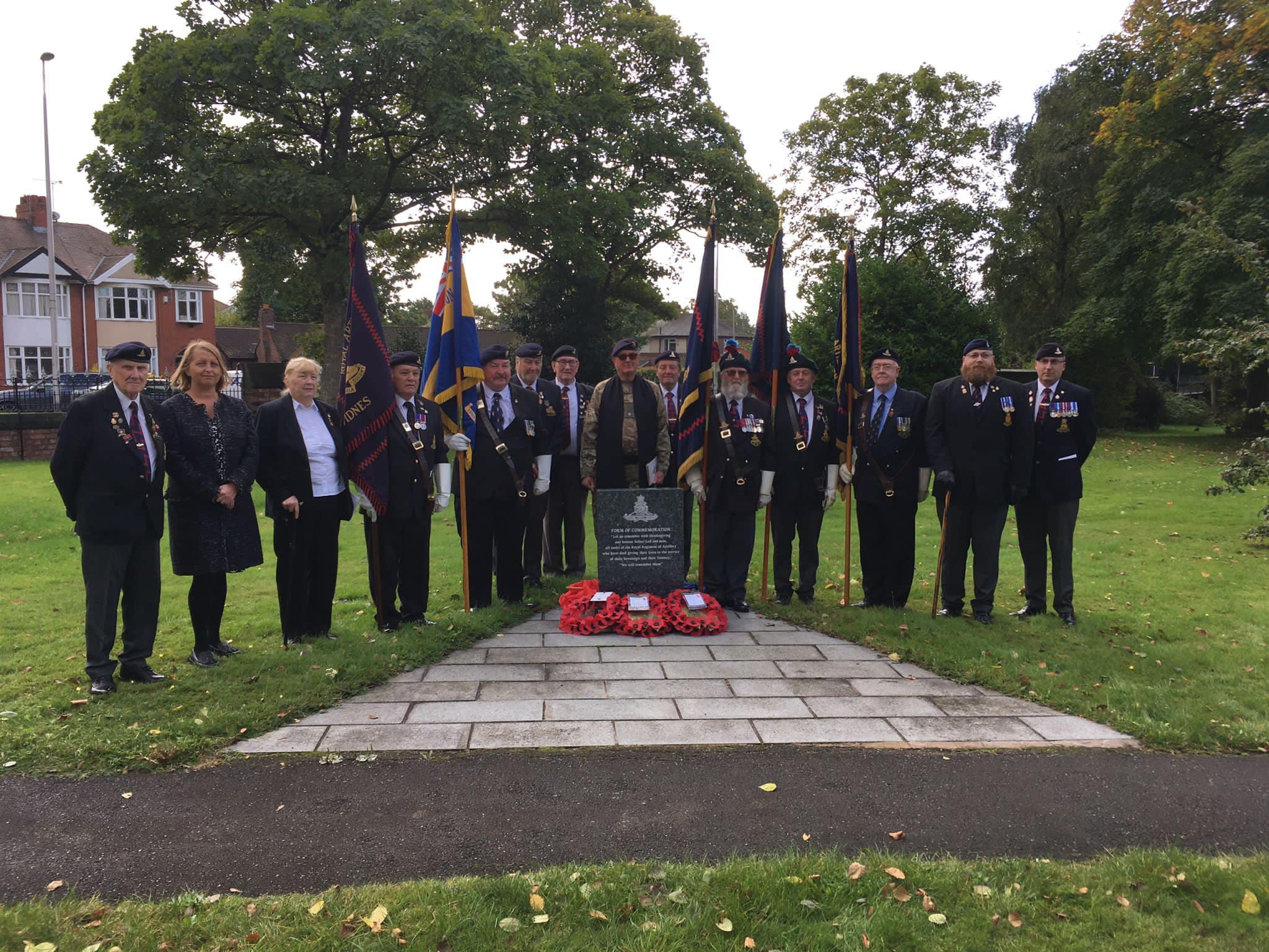 Councillors join veterans for the dedication of memorial stone in Widnes