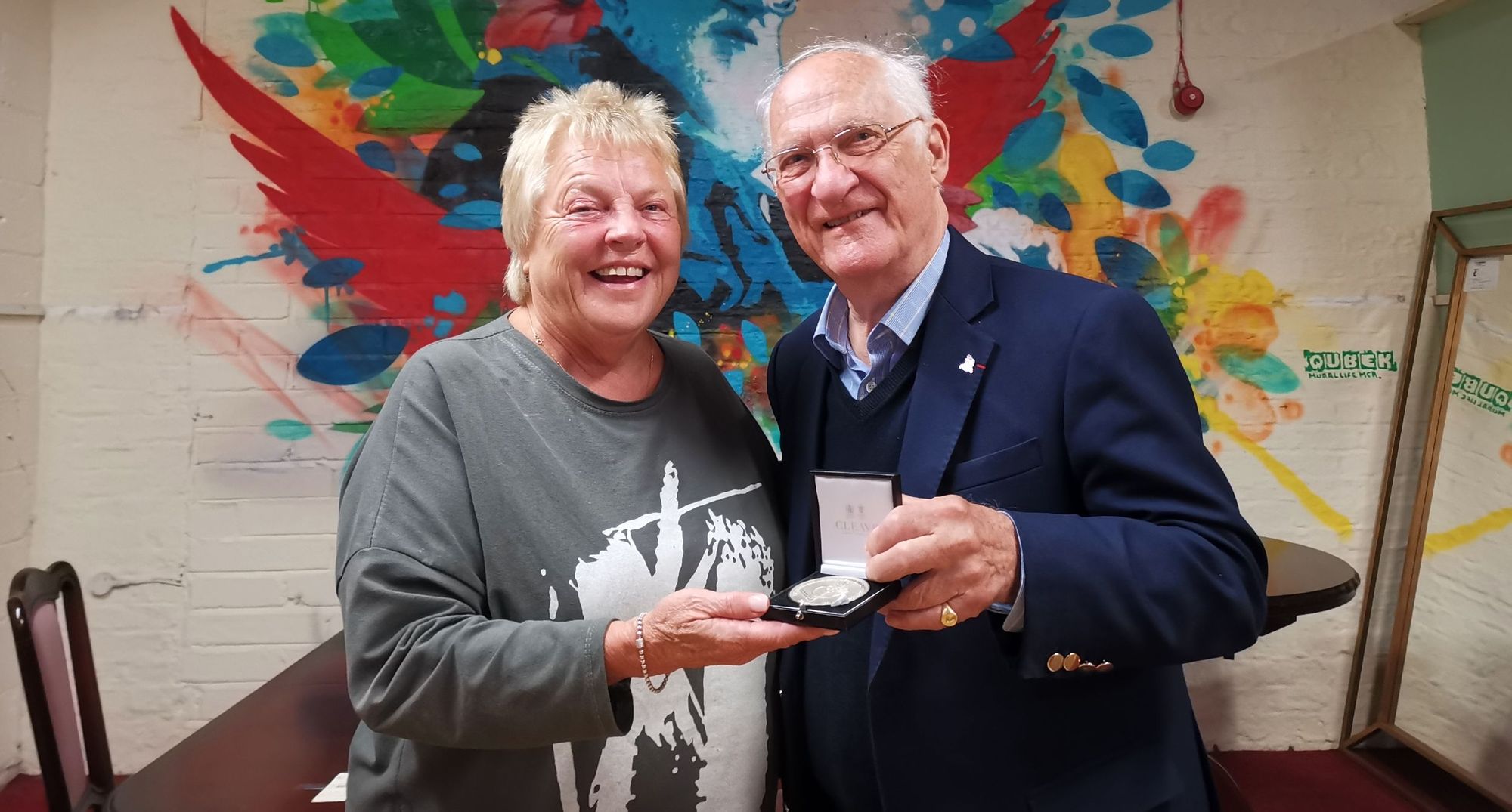 'Outstanding' Emmaus Mossley volunteer lands medal as new role begins