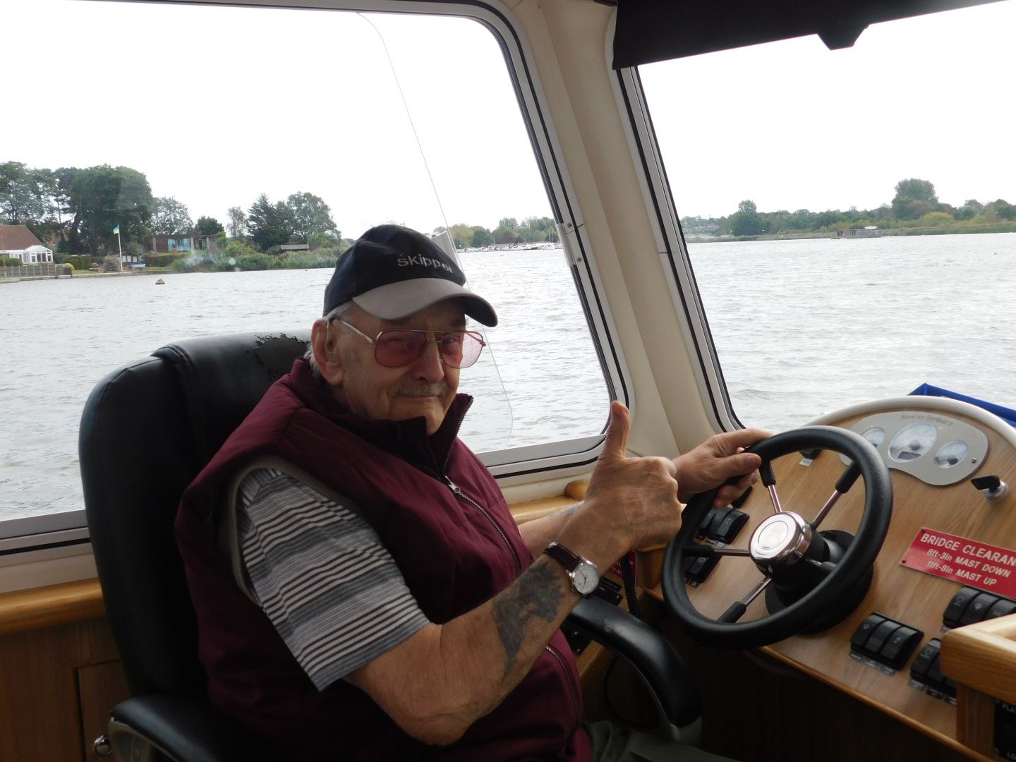 Cruise down memory lane for Norman, 90, on the Norfolk Broads