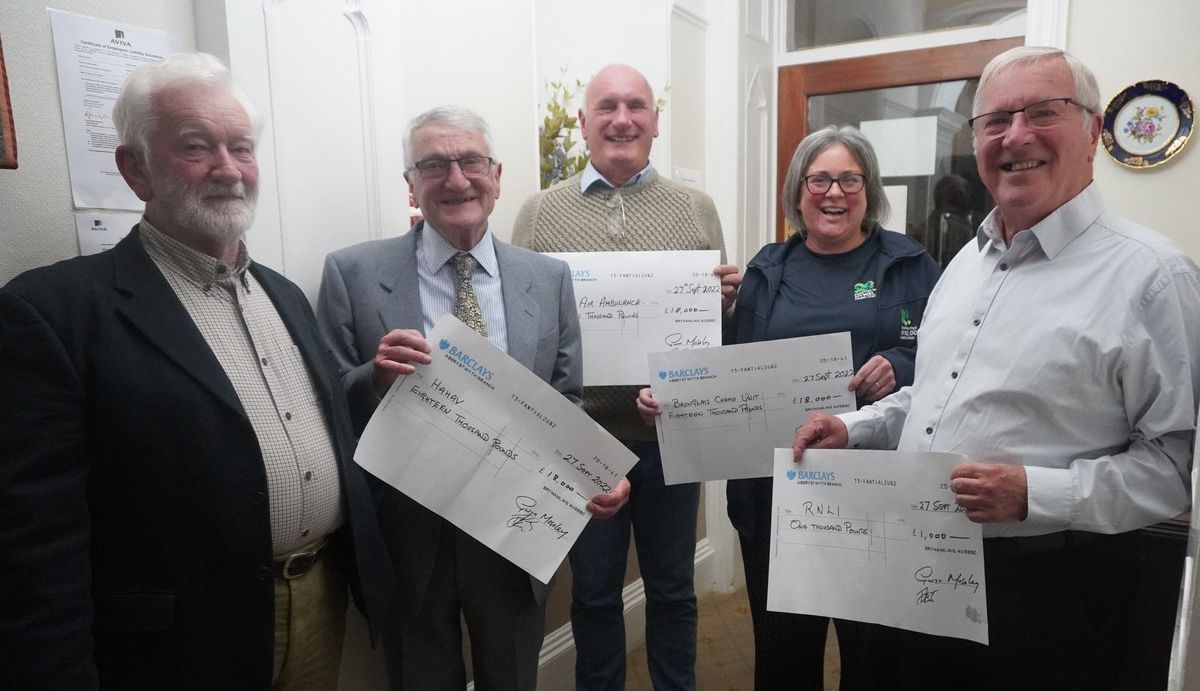 Aberystwyth University social club donates £55,000 to good causes