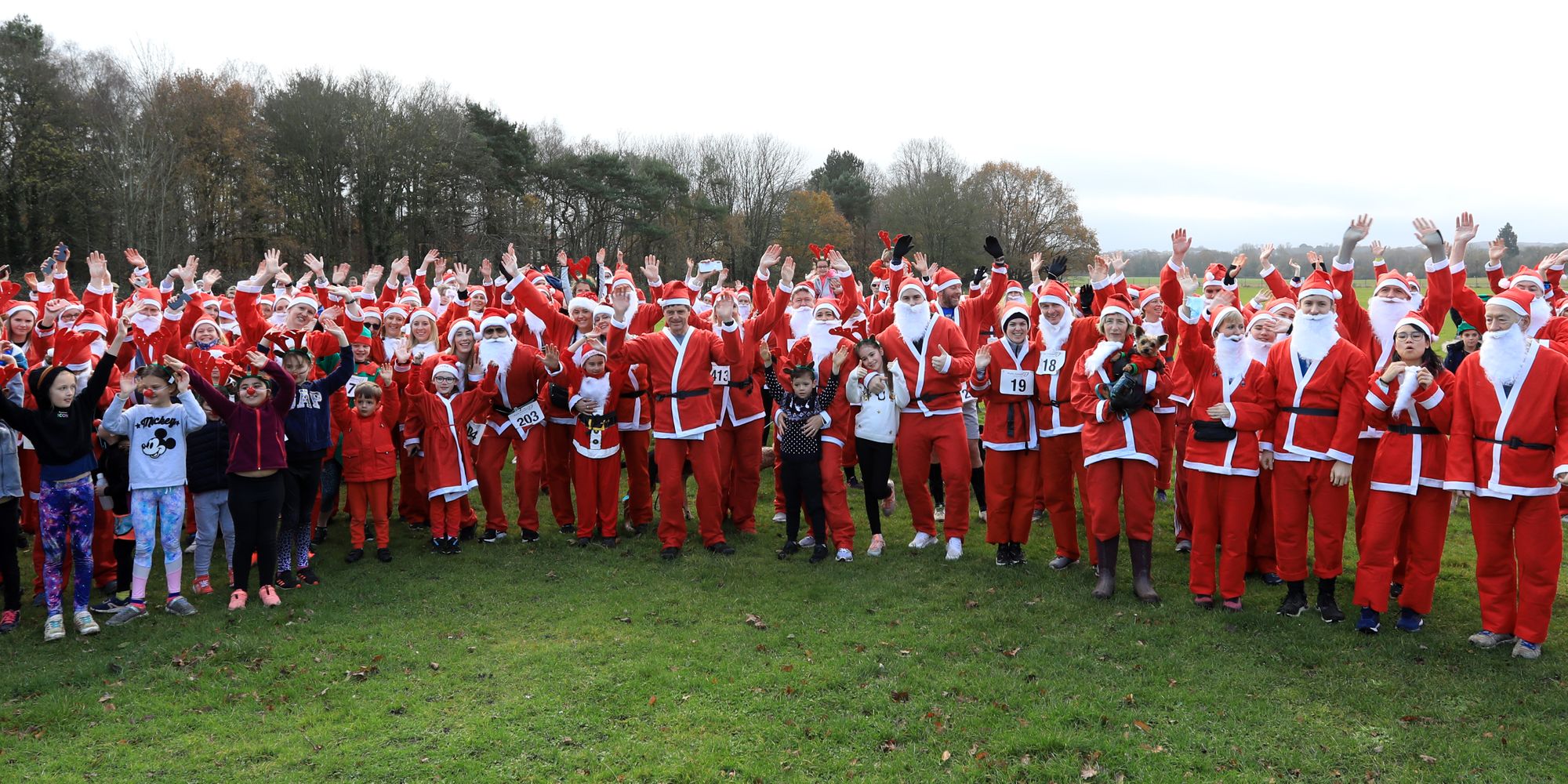 Get festive in Farnborough by signing up for Phyllis Tuckwell's Santa Fun Run this December