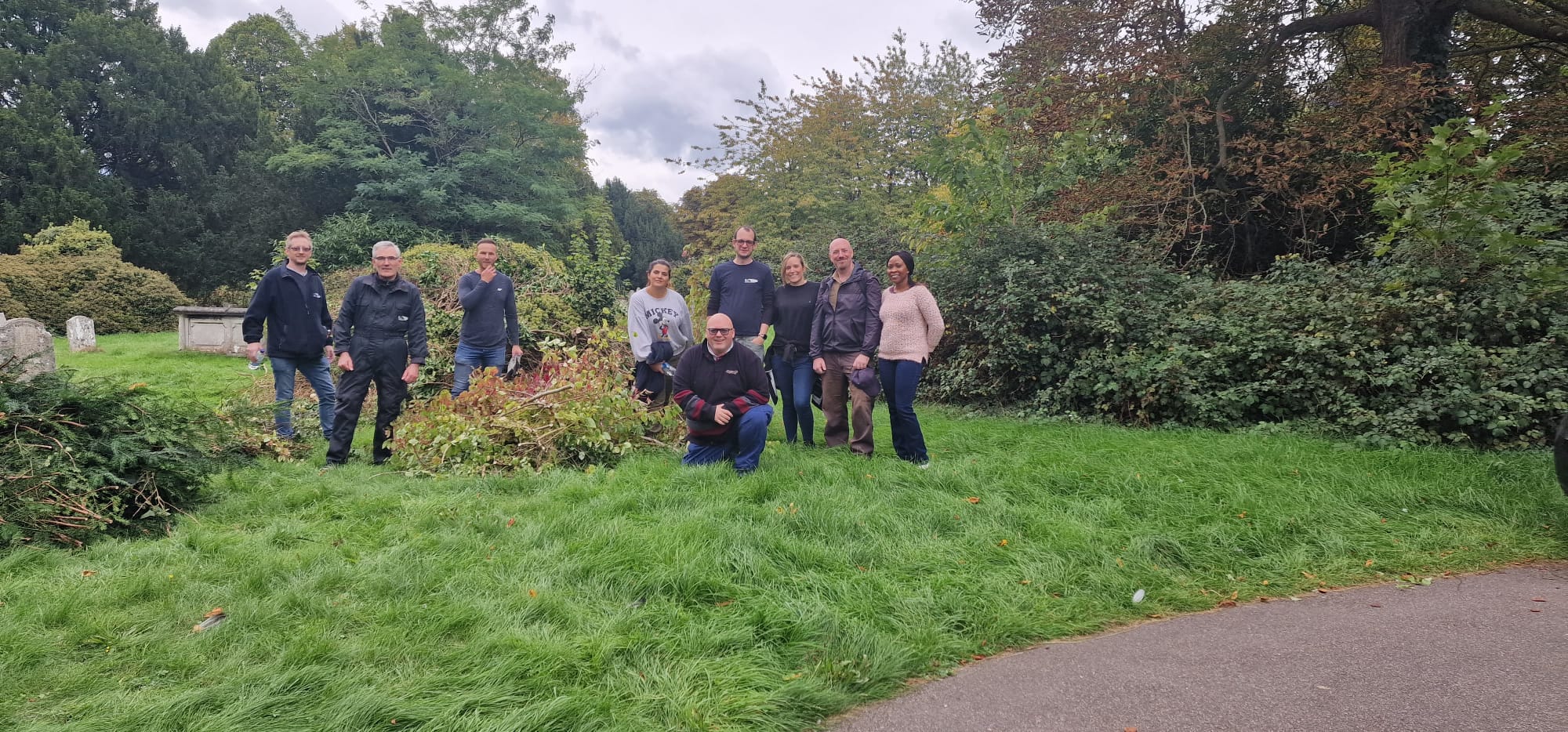 Volunteers uncover hidden gravestones at Hertford church