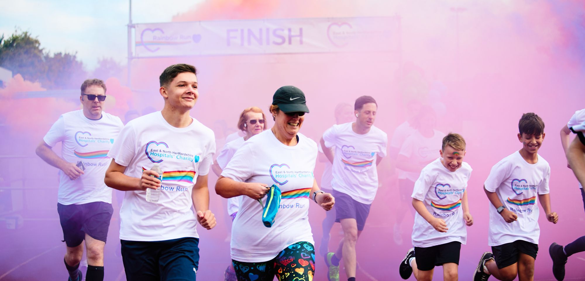 East and North Hertfordshire Hospital's inaugural Rainbow Run hailed a huge success