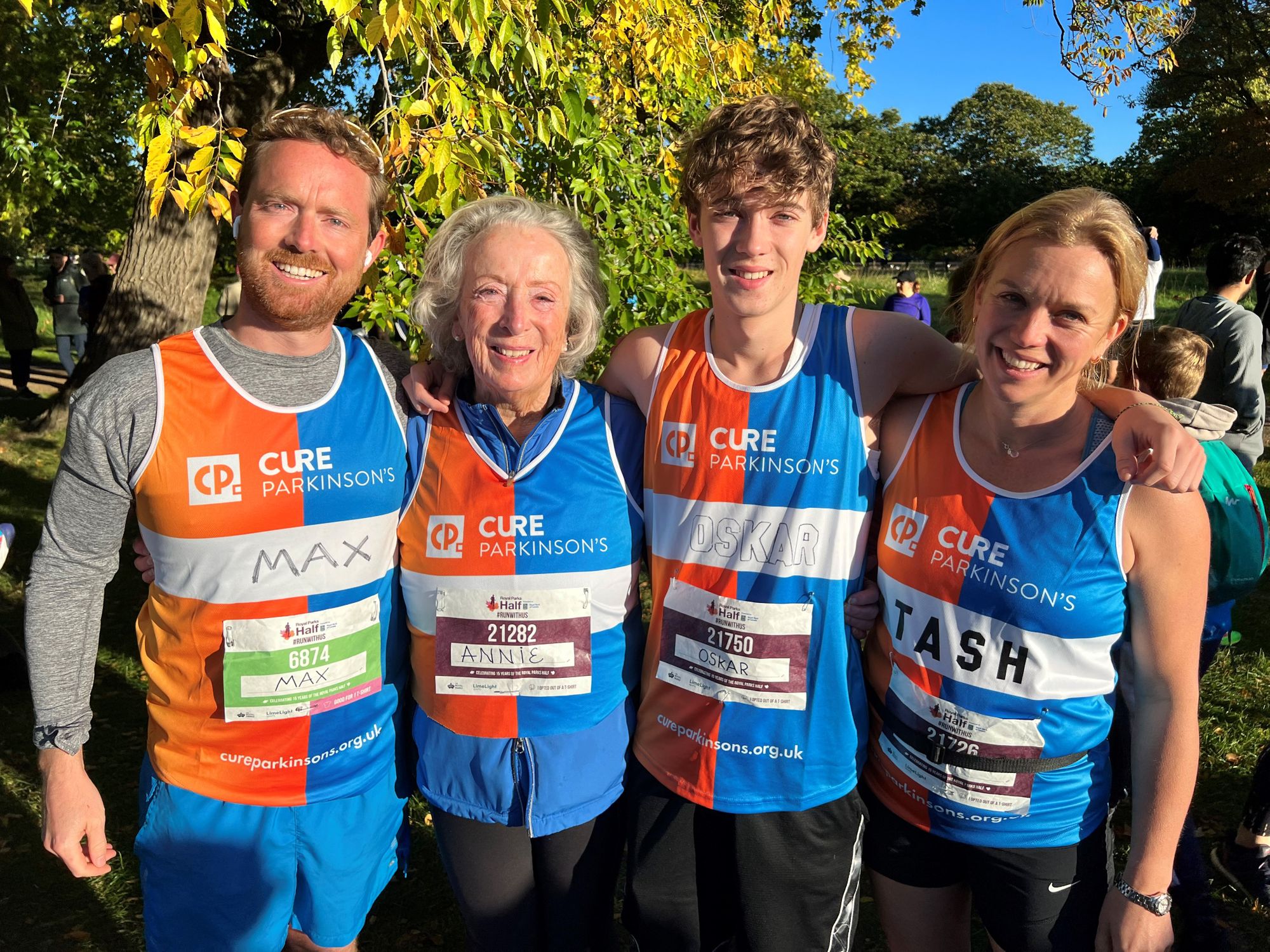Three generations run London's Royal Parks Half and raise thousands for Cure Parkinson’s