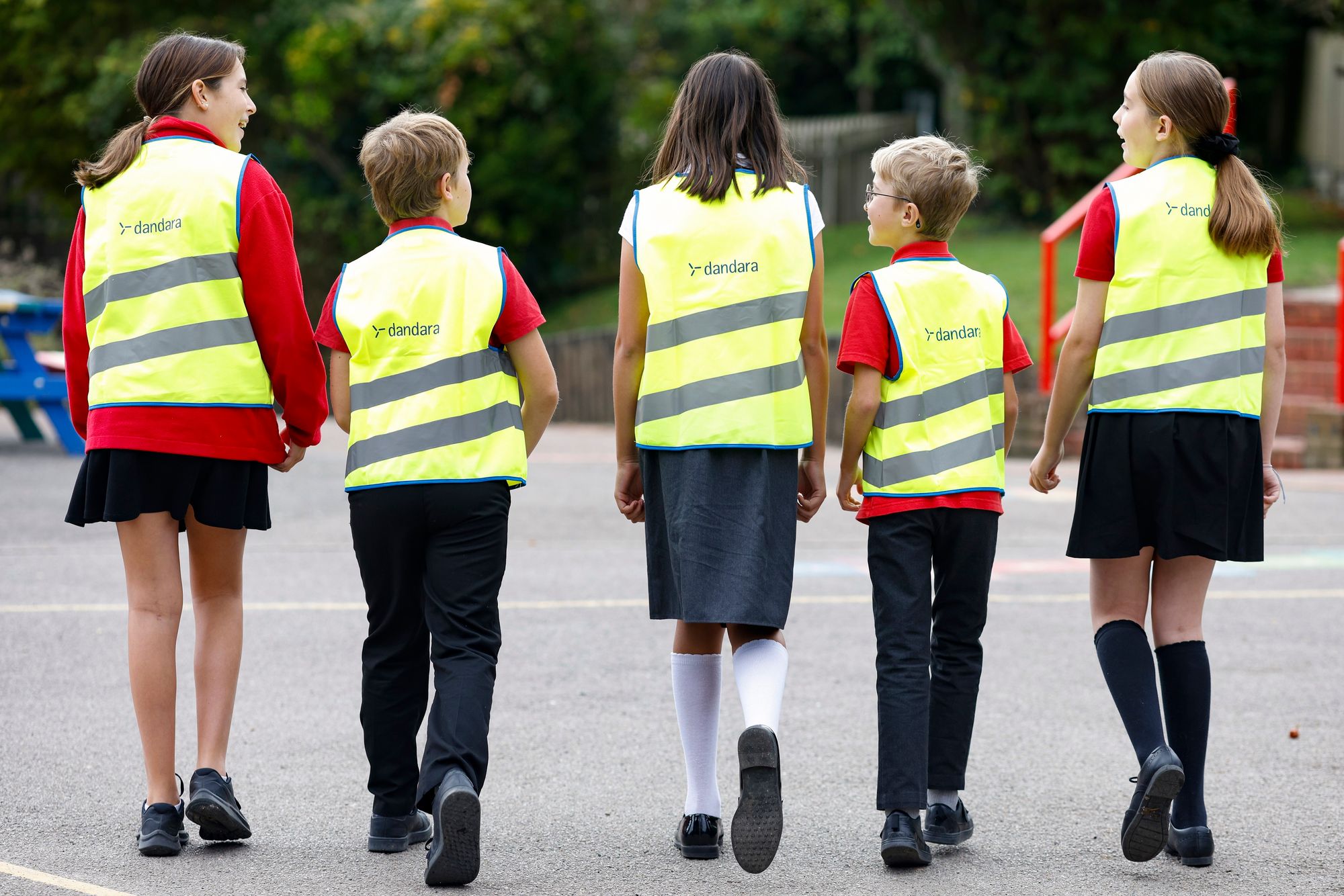 Deal schoolchildren ready to walk to school with new vests