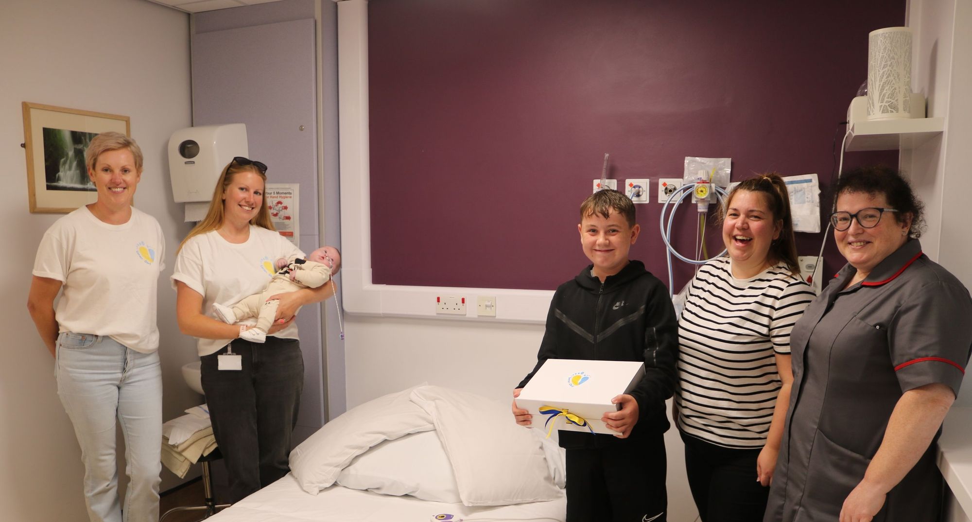 Special boxes delivered across North Wales for babies born with Down's Syndrome
